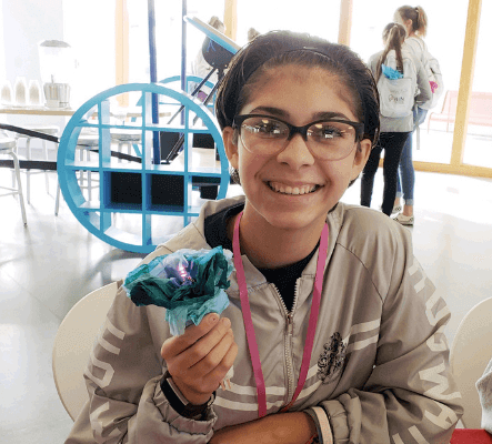 Girl Holding Flower